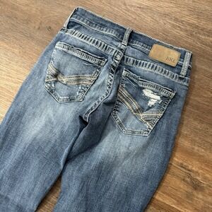 BKE Jake Blue Denim Jeans Distressed Men's Sz 28x32 Country Cowboy